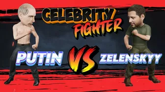 Russia Vs Ukraine - Celebrity Fight Putin Vs Zelensky War - Full fight