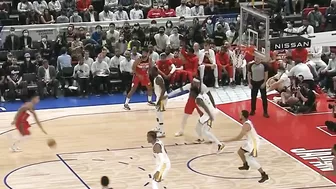 Kyle Kuzma nasty poster dunk on James Wiseman in preseason game in Japan