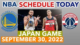 Warriors vs Wizards Japan Games; NBA Shedule Today September 30, 2022; NBA Preseason 2022