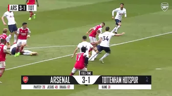 HIGHLIGHTS | Arsenal vs Tottenham Hotspur (3-1) | Partey, Jesus, Xhaka