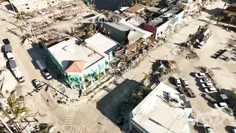 10-02-2022 Fort Myers Beach, FL - Downtown Pier area destroyed