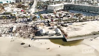 10-02-2022 Fort Myers Beach, FL - Downtown Pier area destroyed