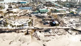 10-02-2022 Fort Myers Beach, FL - Downtown Pier area destroyed