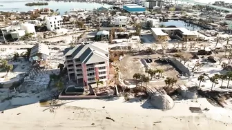 10-02-2022 Fort Myers Beach, FL - Downtown Pier area destroyed