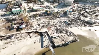 10-02-2022 Fort Myers Beach, FL - Downtown Pier area destroyed