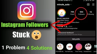 Instagram Followers Stuck | or Freeze At Counting | Followers Not Increasing Problem Solve 100% ✔️