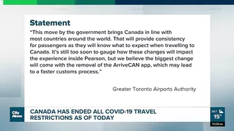 Canada ends all COVID-19 travel restrictions