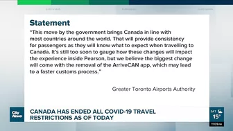 Canada ends all COVID-19 travel restrictions