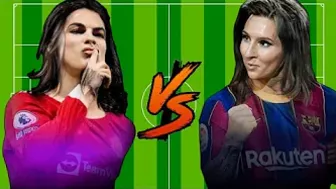 Girl Ronaldo vs Girl Messi ( Funny video ) ????????