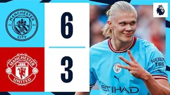 HIGHLIGHTS | HAALAND & FODEN HAT-TRICKS IN THE DERBY | Man City 6-3 Man United | Premier League