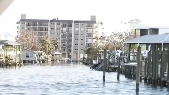 Boat tour of damage on Fort Myers Beach