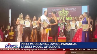 Pinay models nag-uwi ng parangal sa Best Model of Europe | TFC News Spain