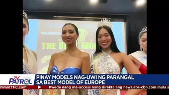 Pinay models nag-uwi ng parangal sa Best Model of Europe | TFC News Spain