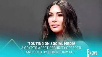 Kim Kardashian to Pay $1.26M Settlement For SEC Charges | E! News