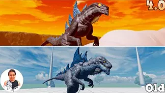 Project Kaiju Old Vs 4.0 Zilla Jr Comparison - Roblox