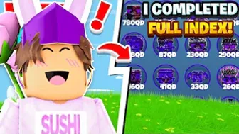 ???? I Completed The FULL INDEX Almost... (Roblox Mining Clicker Simulator)