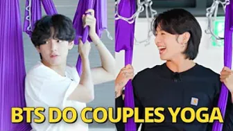 BTS Do Couple Fly Yoga Challenge in NEW Run BTS Episode, Taehyung & Jungkook Fly BTS Fly jennie