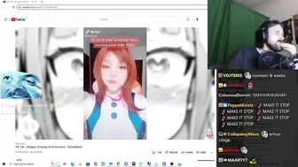 Forsen Reacts to Tik Tok - Ahegao (Cosplay Girls Version) - Compilation