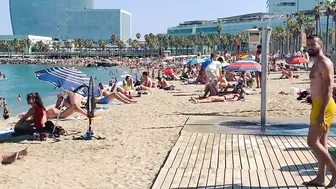 Barcelona beach walk ????????beach Sant Sebastia