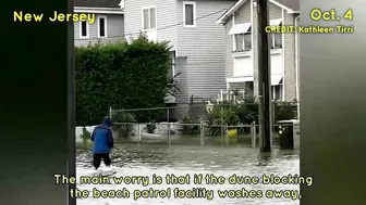 Hurricane Ian's remnants flooded New Jersey! A storm surge caused beach erosion