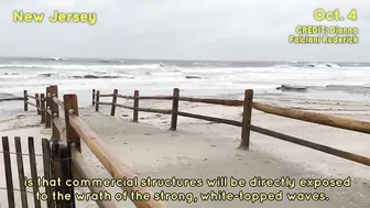 Hurricane Ian's remnants flooded New Jersey! A storm surge caused beach erosion