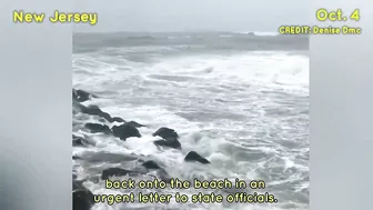 Hurricane Ian's remnants flooded New Jersey! A storm surge caused beach erosion