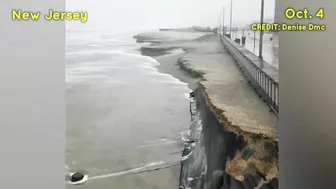 Hurricane Ian's remnants flooded New Jersey! A storm surge caused beach erosion