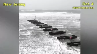 Hurricane Ian's remnants flooded New Jersey! A storm surge caused beach erosion