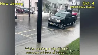 Hurricane Ian's remnants flooded New Jersey! A storm surge caused beach erosion