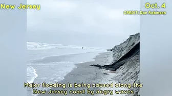 Hurricane Ian's remnants flooded New Jersey! A storm surge caused beach erosion