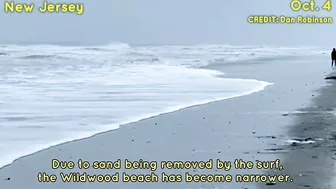 Hurricane Ian's remnants flooded New Jersey! A storm surge caused beach erosion