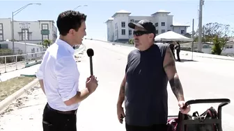 Fort Myers Beach residents leaving the island on foot