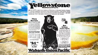 Vintage Travel To Yellowstone National Park