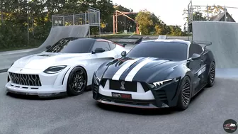 2023 Nissan Z GT4 VS. 2023 Ford Mustang GT500 - NEW Models Face to Face