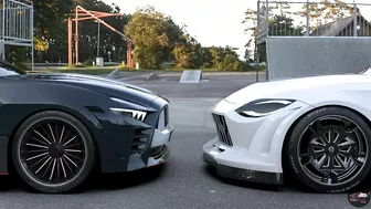 2023 Nissan Z GT4 VS. 2023 Ford Mustang GT500 - NEW Models Face to Face