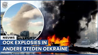 Explosies in Kiev gefilmd