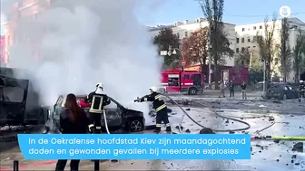 Explosies in Kiev gefilmd