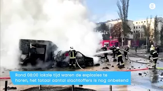 Explosies in Kiev gefilmd