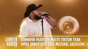 Jennifer Hudson Meets TikTok Star Who Sings Just Like Michael Jackson!