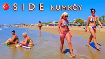 ANTALYA SIDE KUMKOY Beach Walk TURKIYE #turkey #side #kumkoy #antalya #beach