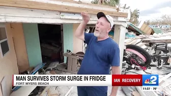 Fort Myers Beach man survives Hurricane Ian by hiding in refrigerator