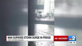 Fort Myers Beach man survives Hurricane Ian by hiding in refrigerator