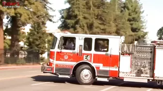 Bikini Clad Woman Get Off SJ Fire Truck straight into a Strip Club