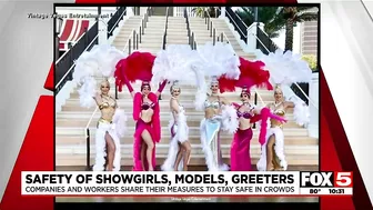 Showgirls and models: The show must go on, with safety in mind