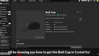 [EVENT] How to get the BOLT CAP in CURIOCITY | Roblox