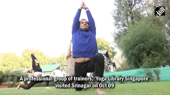 Singaporean trainers promote Yoga in Kashmir valley