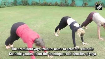 Singaporean trainers promote Yoga in Kashmir valley