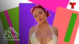 Karol G deja poco a la imaginación en un mini bikini | En Casa Con Telemundo