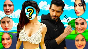 Naggin serial actress wrong head funny puzzle | wrong head puzzle game | Mouni Roy,Surbhi Jyoti