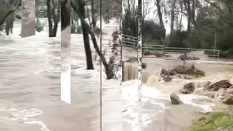 The wrath of nature hit Australia! River stream flooded the city of Bendigo, Victoria